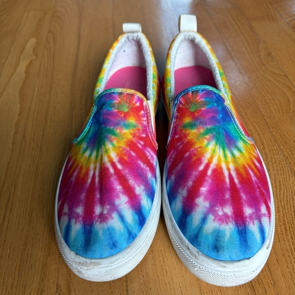 Womens Skechers Shoes Sneaker Street Poppy Tie Dye Rainbow Multi Colorful size 8 - Picture 3 of 15